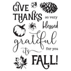 Simple Stories Vintage Autumn Breeze Clear Stamps 25120 Thanksgiving Sentiments