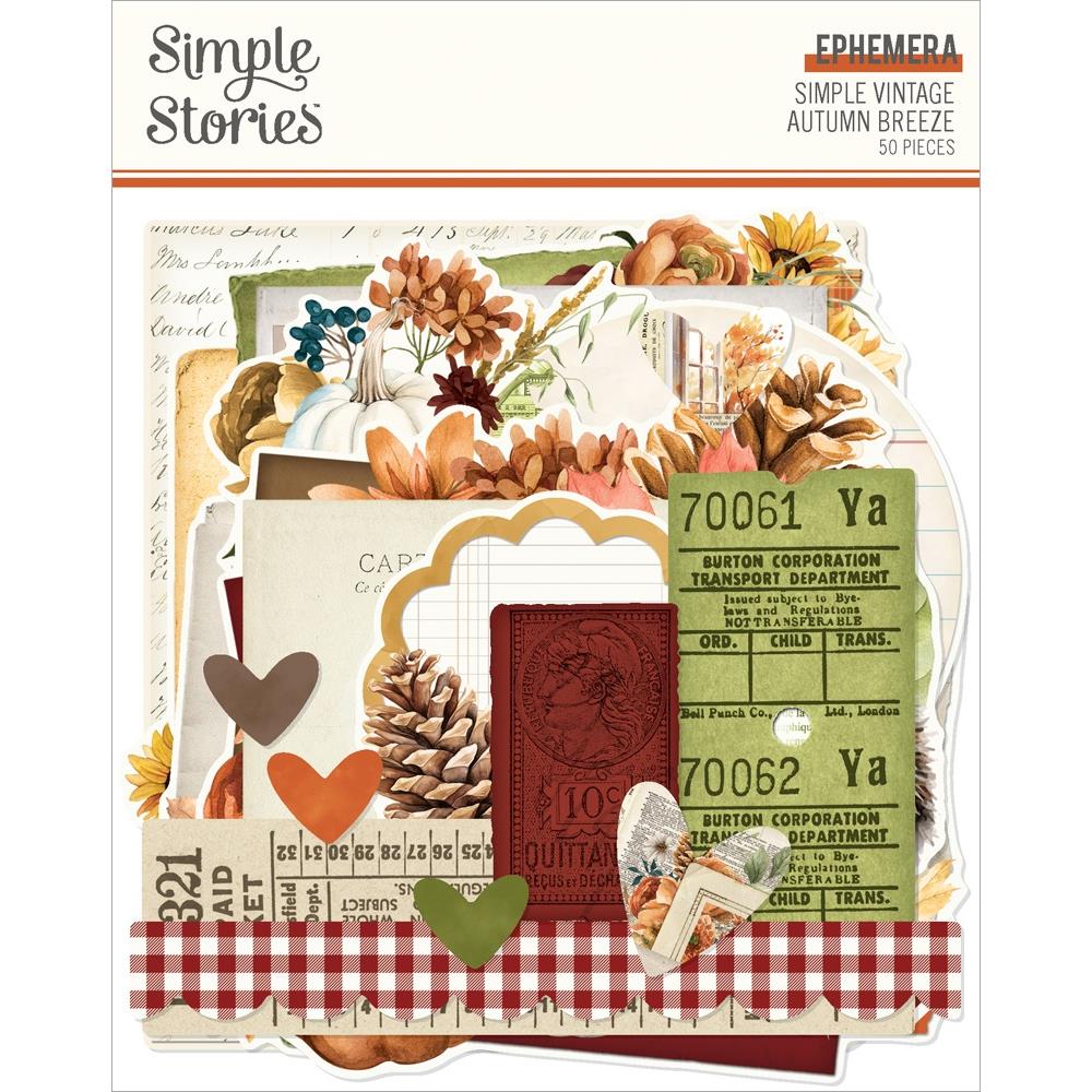 Simple Stories Vintage Autumn Breeze Ephemera 25124