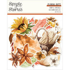 Simple Stories Vintage Autumn Breeze Floral Bits And Pieces 25123