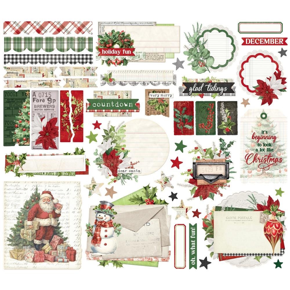 Simple Stories Vintage Believe Ephemera 25529 Christmas Designs