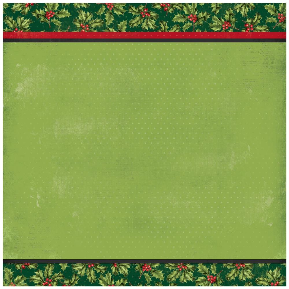 Simple Stories Vintage Believe Page Kit 25538 Christmas Holly Layout