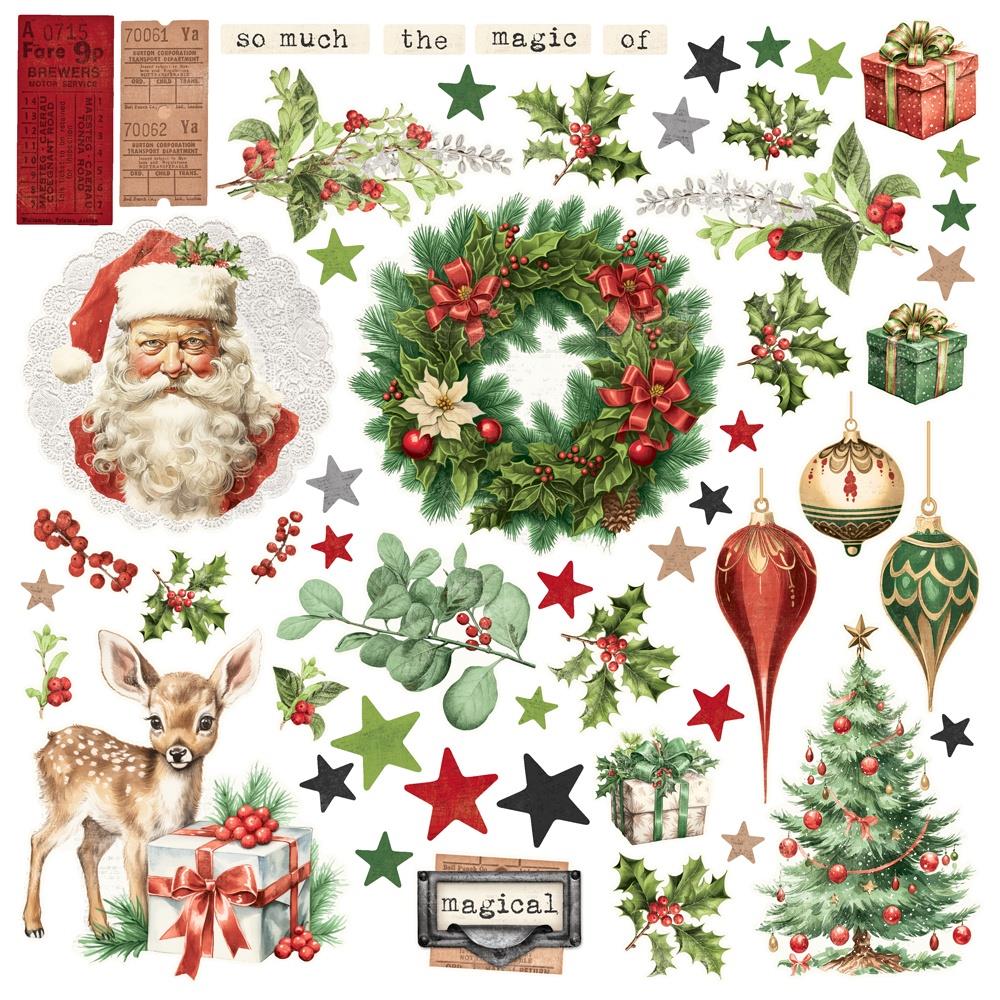 Simple Stories Vintage Believe Page Kit 25538 Christmas Images
