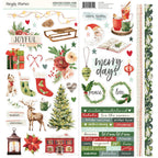 Simple Stories Vintage Evergreen Memories 12 x 12 Collection Kit 27800 Cardstock Stickers