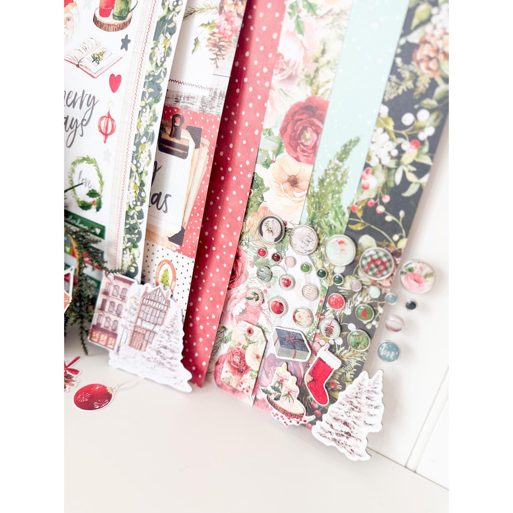 Simple Stories Vintage Evergreen Memories 12 x 12 Collection Kit 27800 Christmas Designs
