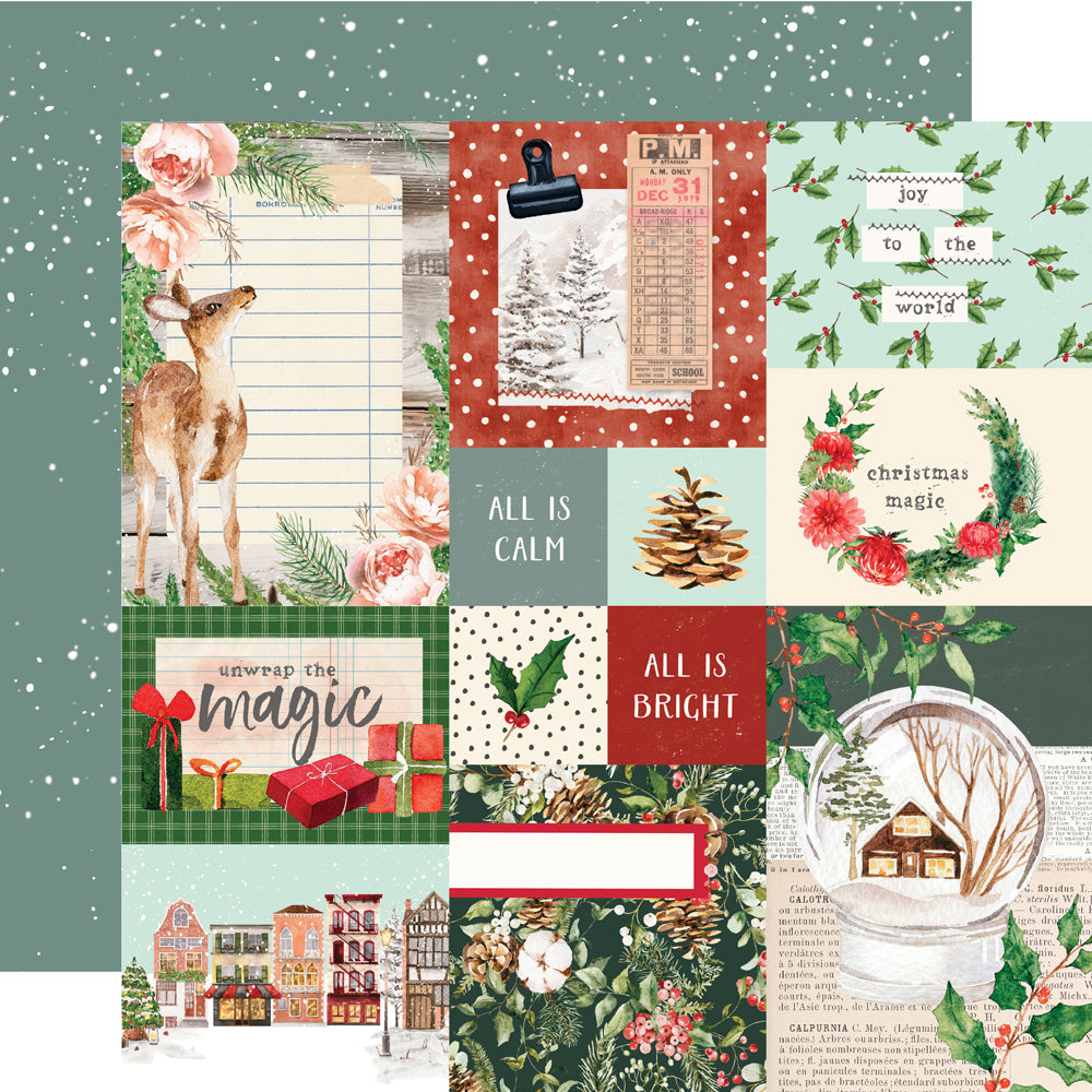 Simple Stories Vintage Evergreen Memories 12 x 12 Collection Kit 27800 Combo Elements