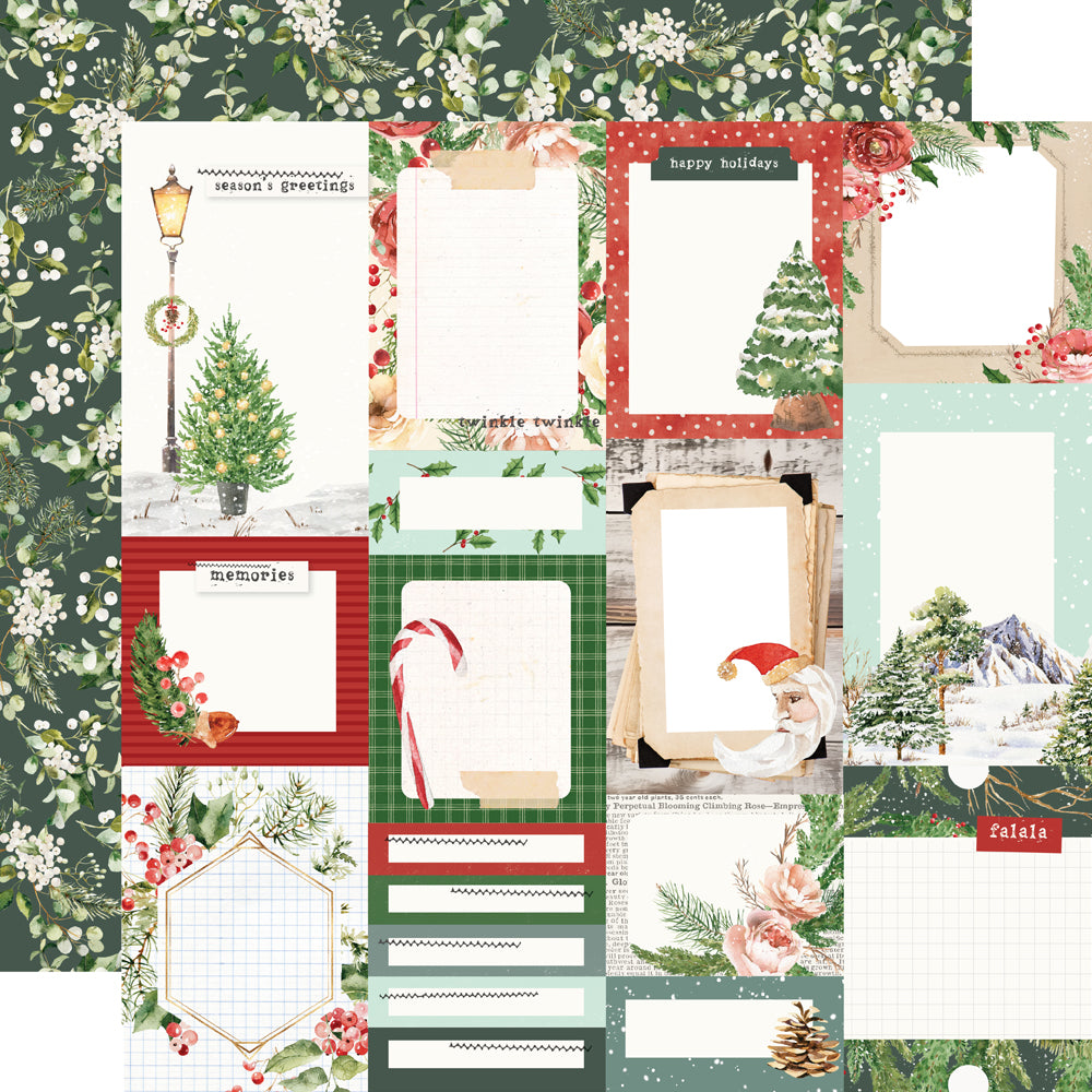 Simple Stories Vintage Evergreen Memories 12 x 12 Collection Kit 27800 Journal Elements