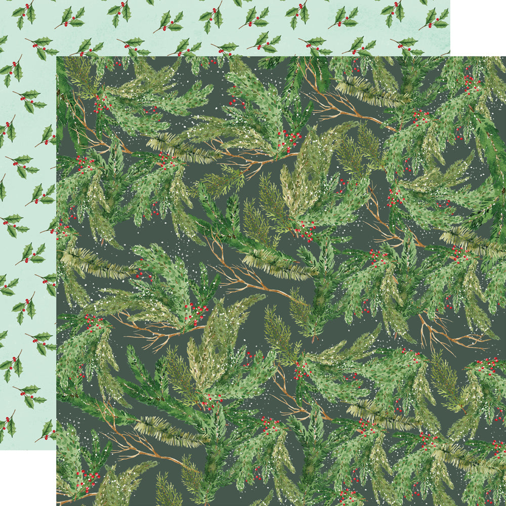 Simple Stories Vintage Evergreen Memories 12 x 12 Collection Kit 27800 Pinecone And Evergreen