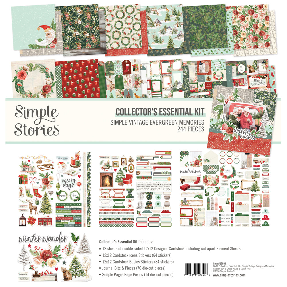 Simple Stories Vintage Evergreen Memories 12 x 12 Collector's Essentials Kit 27801