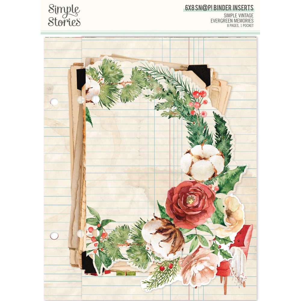 Simple Stories Vintage Evergreen Memories 6 x 8 Binder Inserts 27834