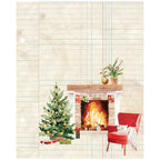 Simple Stories Vintage Evergreen Memories 6 x 8 Binder Inserts 27834 Christmas Fireplace