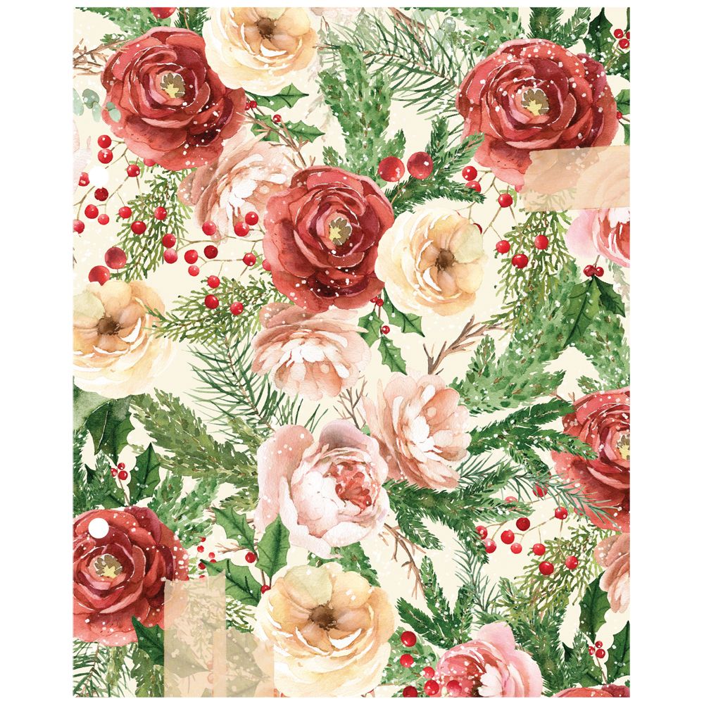 Simple Stories Vintage Evergreen Memories 6 x 8 Binder Inserts 27834 Christmas Florals