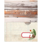 Simple Stories Vintage Evergreen Memories 6 x 8 Binder Inserts 27834 Christmas Wood Grain