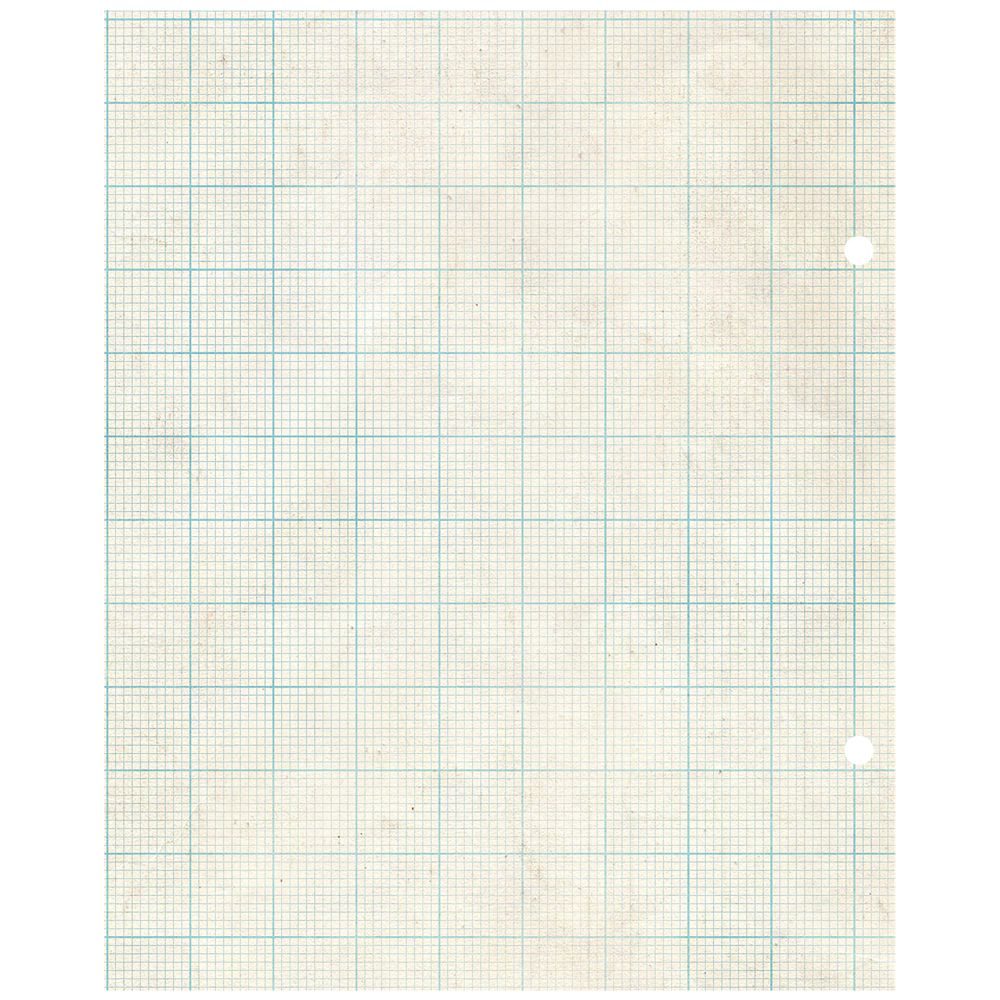Simple Stories Vintage Evergreen Memories 6 x 8 Binder Inserts 27834 Grid Paper