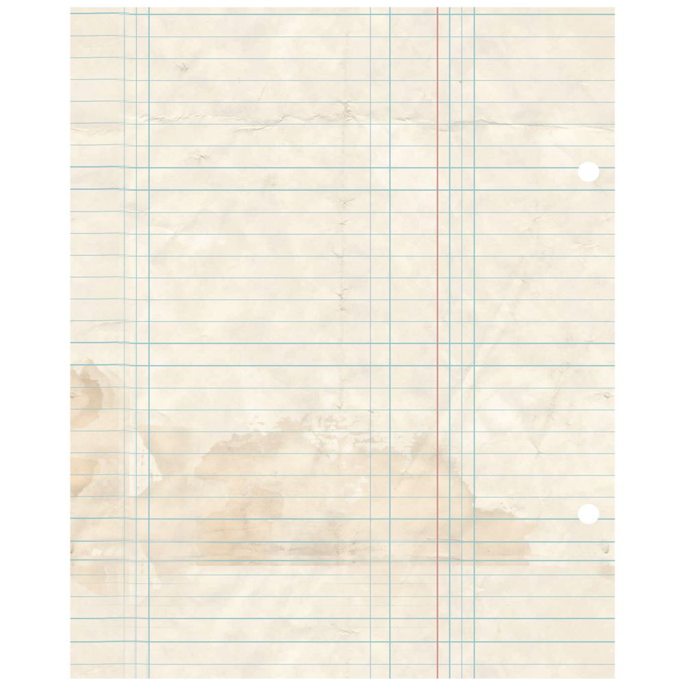 Simple Stories Vintage Evergreen Memories 6 x 8 Binder Inserts 27834 Lined Paper