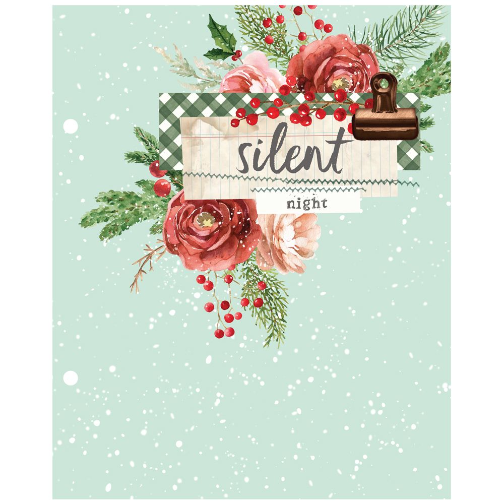 Simple Stories Vintage Evergreen Memories 6 x 8 Binder Inserts 27834 Silent Night