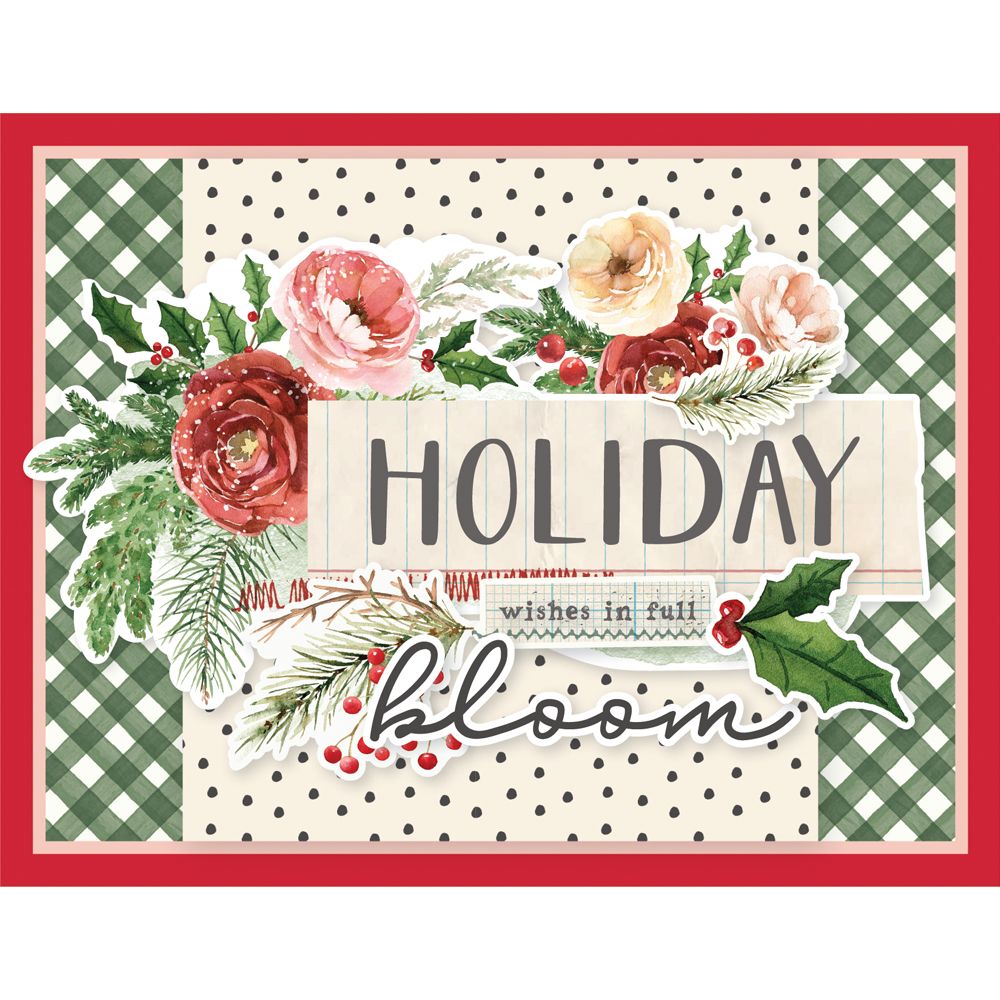 Simple Stories Vintage Evergreen Memories Card Kit 27835 Holiday Wishes In Full