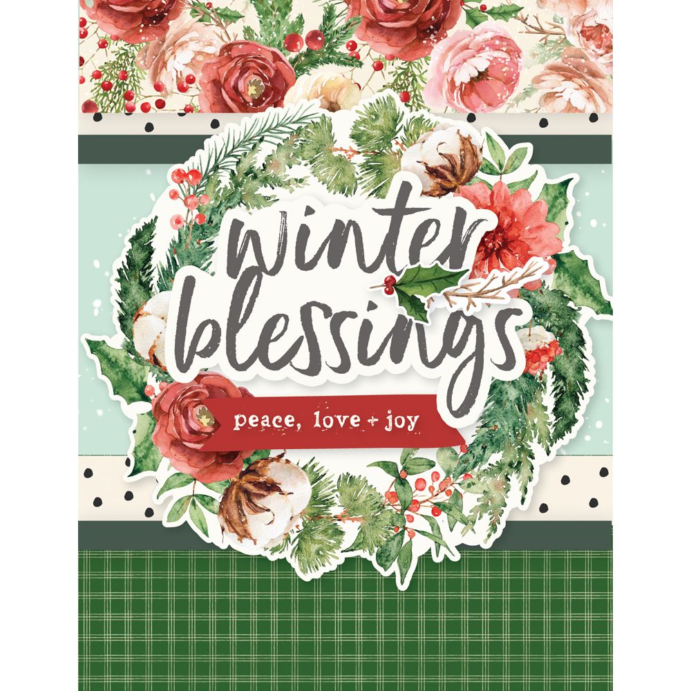 Simple Stories Vintage Evergreen Memories Card Kit 27835 Peace Love And Joy