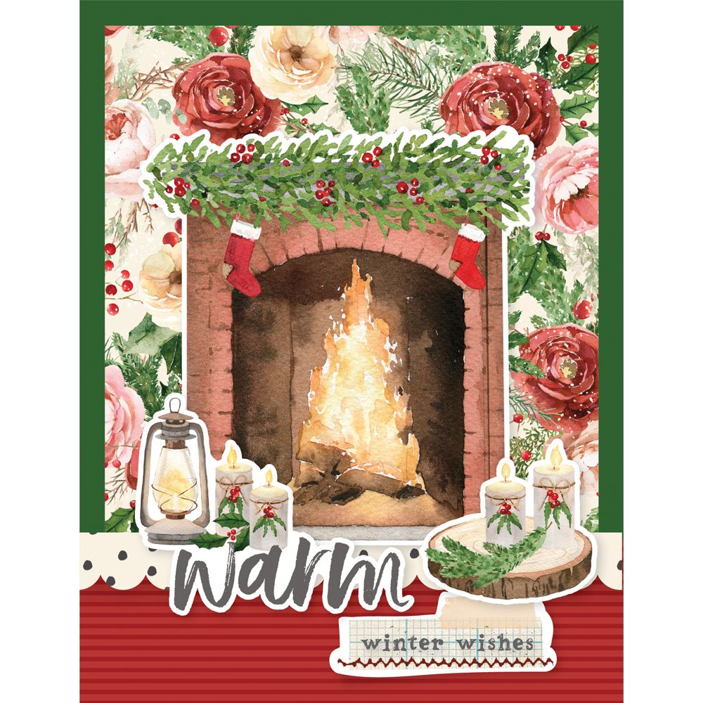 Simple Stories Vintage Evergreen Memories Card Kit 27835 Warm Winter Wishes