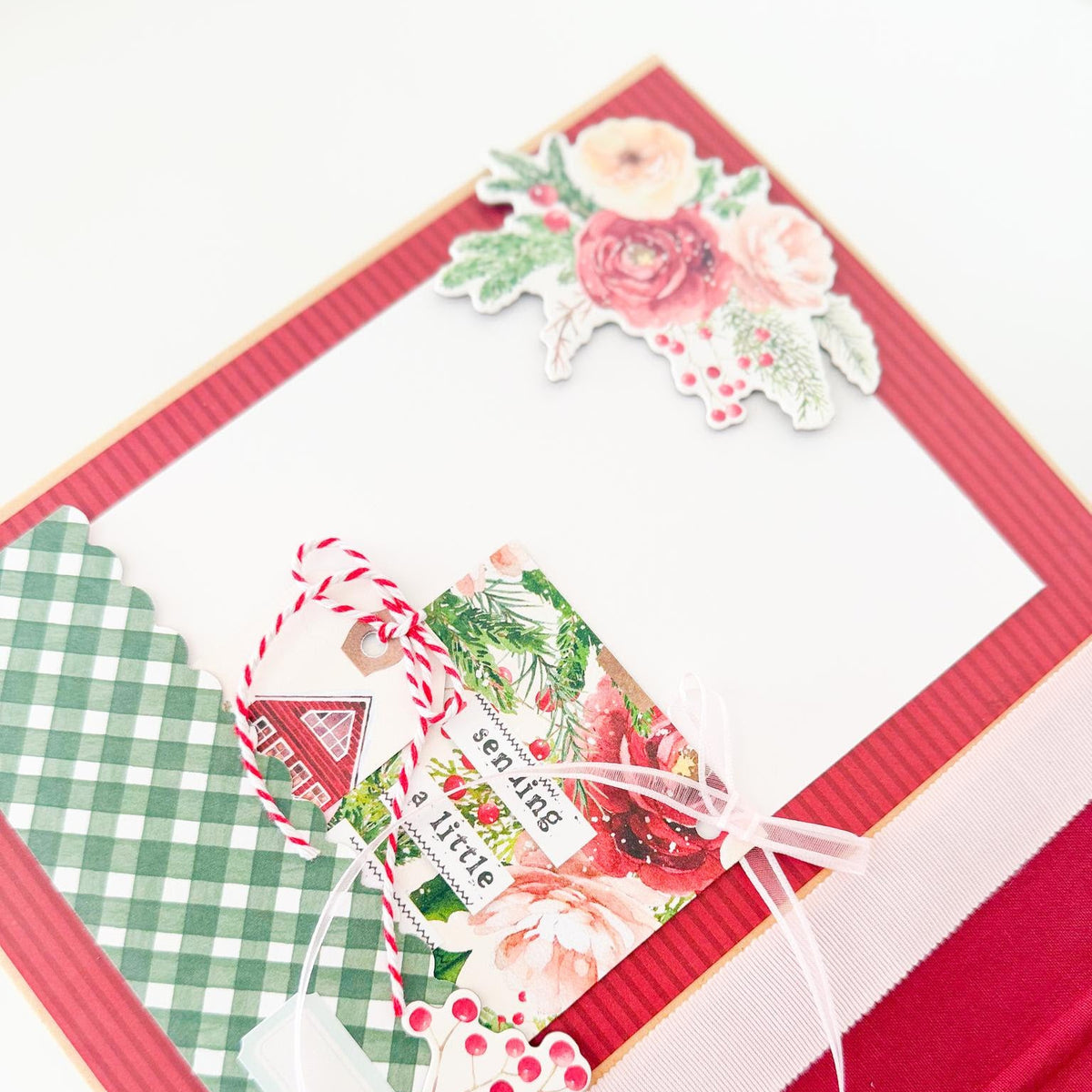 Simple Stories Vintage Evergreen Memories Chipboard Memories 27825 Christmas Binder Project