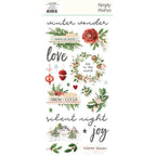 Simple Stories Vintage Evergreen Memories Foam Stickers 27830 Holiday Sentiments