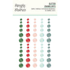 Simple Stories Vintage Evergreen Memories Glitter Enamel Dots 27832