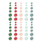 Simple Stories Vintage Evergreen Memories Glitter Enamel Dots 27832 Detailed Image