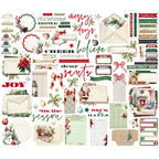 Simple Stories Vintage Evergreen Memories Journal Bits And Pieces 27627 Christmas Sentiments