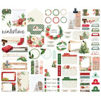 Simple Stories Vintage Evergreen Memories Journal Bits And Pieces 27827 Christmas Sentiments