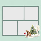 Simple Stories Vintage Evergreen Memories Page Pieces 27833 Mistletoe Moments