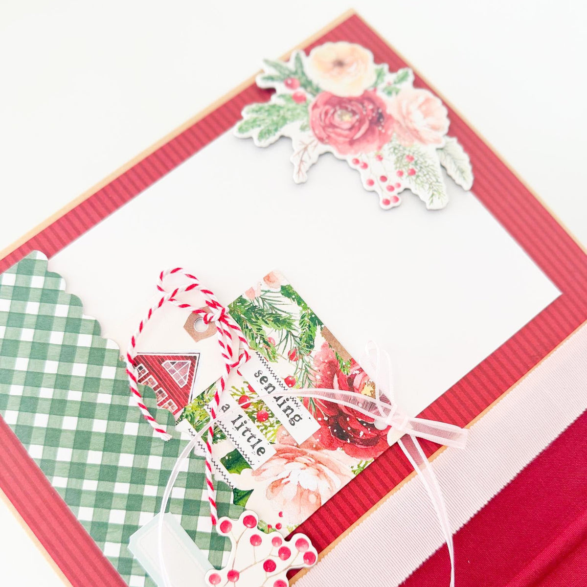Simple Stories Vintage Evergreen Memories Page Pieces 27833 Sending Cheer