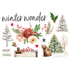 Simple Stories Vintage Evergreen Memories Page Pieces 27833 Winter Wonder