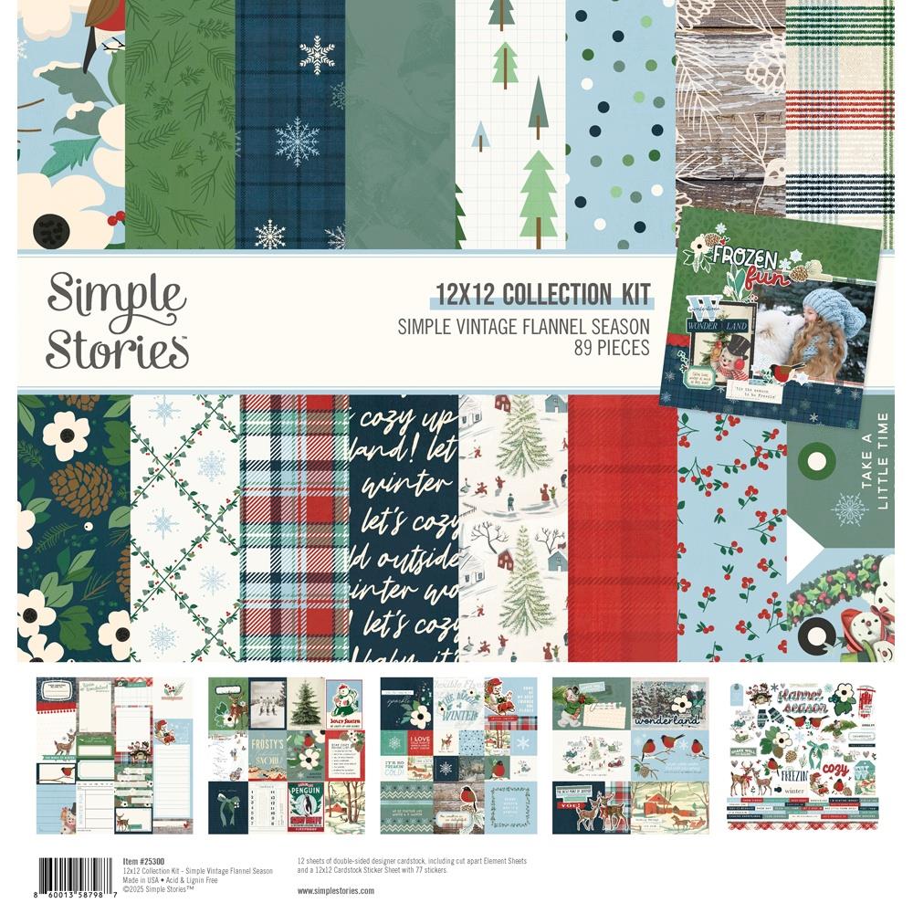 Simple Stories Vintage Flannel Season 12 x 12 Collection Kit 25300
