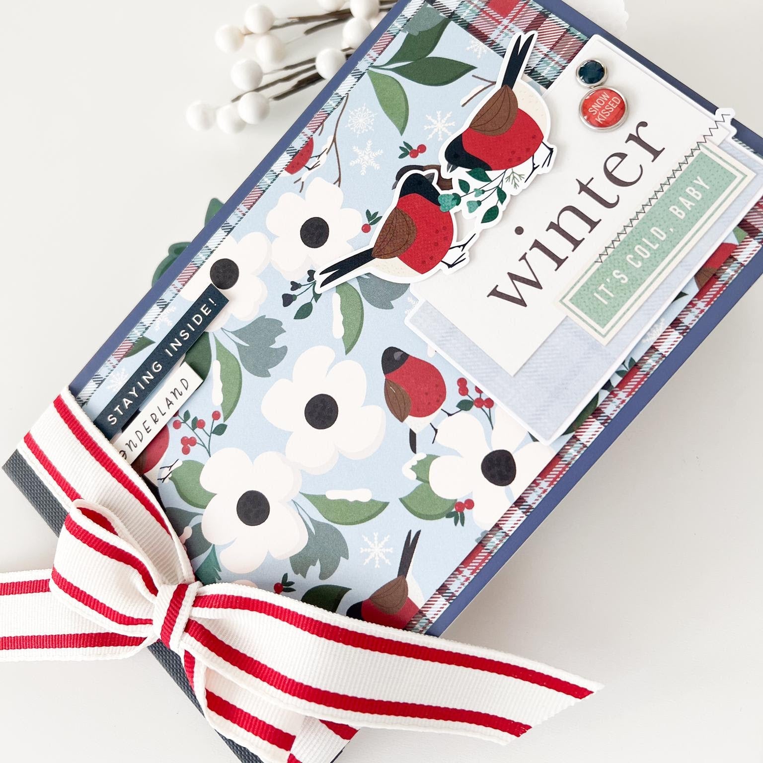 Simple Stories Vintage Flannel Season 12 x 12 Collection Kit 25300 Winter Flipbook