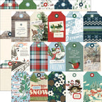 Simple Stories Vintage Flannel Season 12 x 12 Collector's Essential Kit 25301 Tag Elements