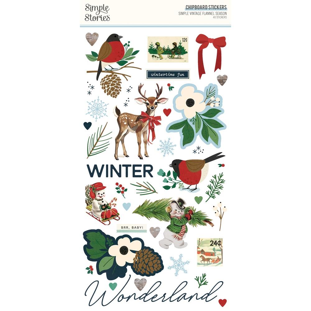 Simple Stories Vintage Flannel Season 6 x 12 Chipboard 25317