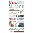 Simple Stories Vintage Flannel Season Foam Stickers 25323 Winter Sentiments