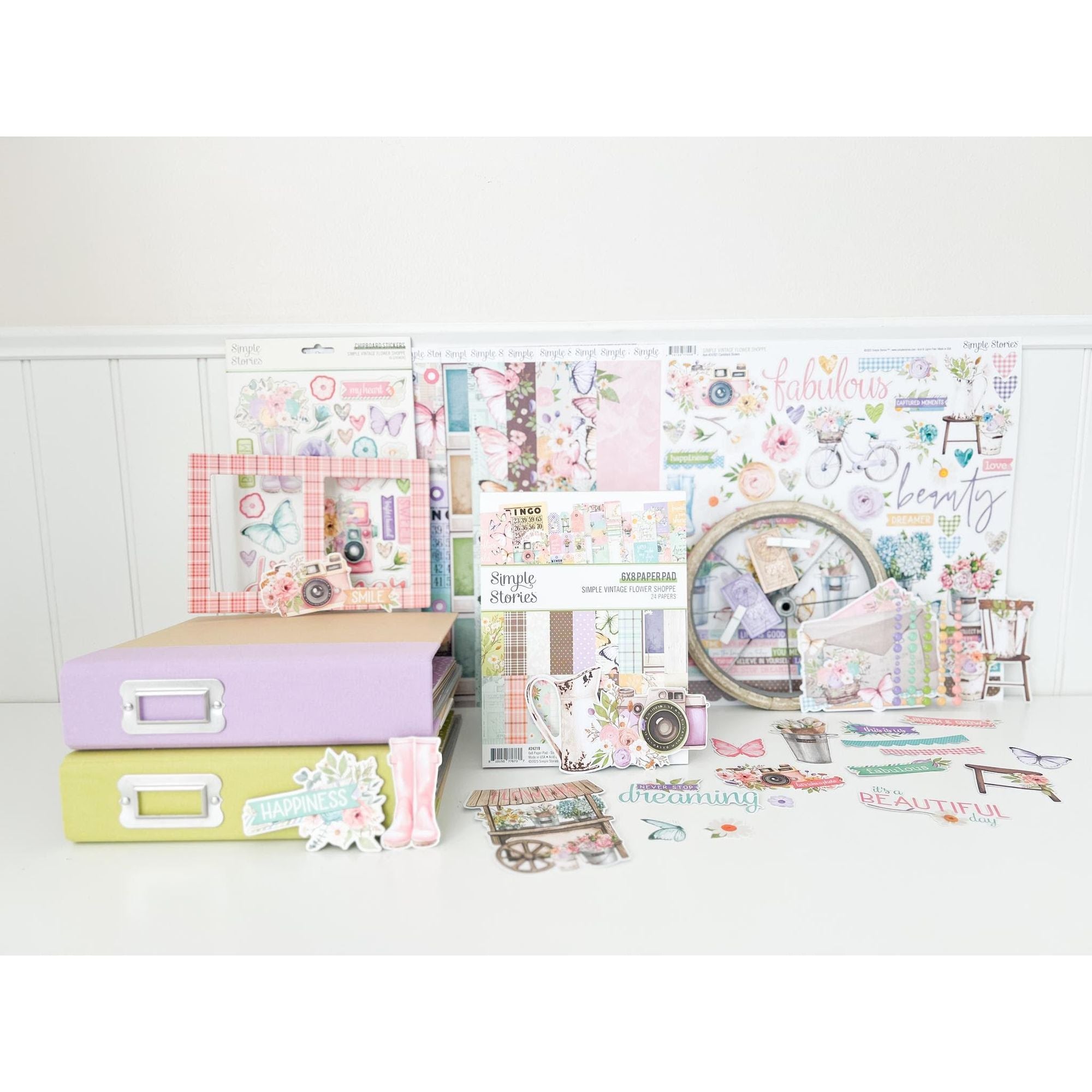 Simple Stories Vintage Flower Shoppe Big Bits And Pieces 24235 Product Layout