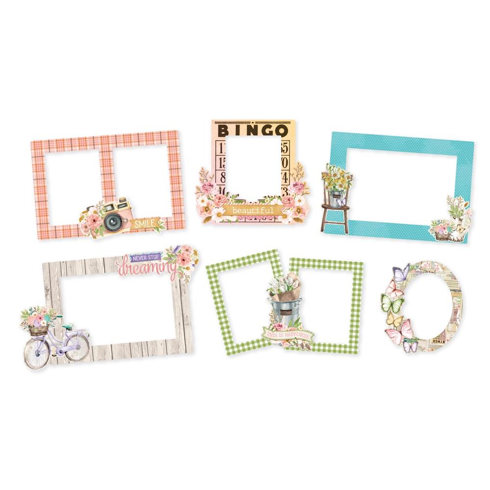 Simple Stories Vintage Flower Shoppe Chipboard Frames 24226 Detailed View