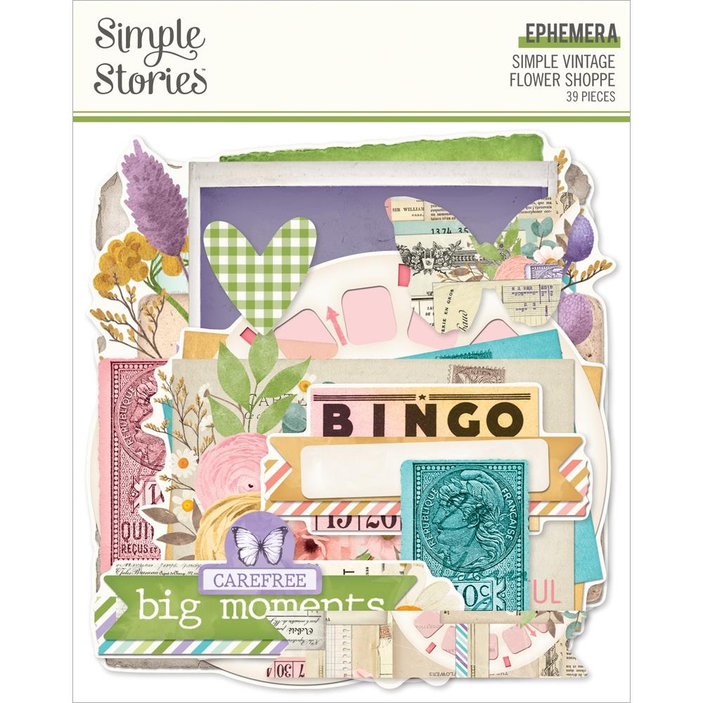 Simple Stories Vintage Flower Shoppe Ephemera 24225