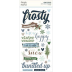 Simple Stories Vintage Fresh Snow Foam Stickers 23726