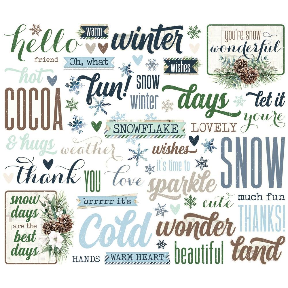 Simple Stories Vintage Fresh Snow Sentiment Bits And Pieces 23723 Alternate Image