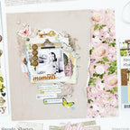 Simple Stories Vintage Junk Drawer 12 x 12 Collection Kit 26000 Love Moments Layout