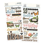 Simple Stories Vintage Junk Drawer Foam Stickers 26031