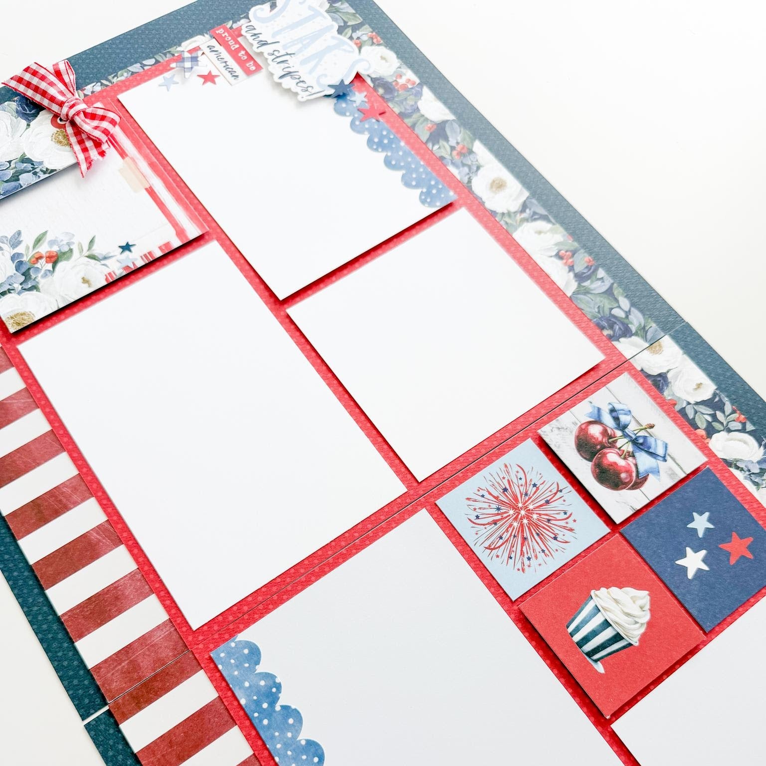 Simple Stories Vintage Land Of The Free 12 x 12 Collection Kit 26935 Land That I Love Layout