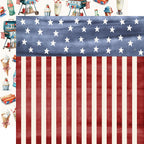Simple Stories Vintage Land Of The Free 12 x 12 Collection Kit 26935 Stars And Stripes