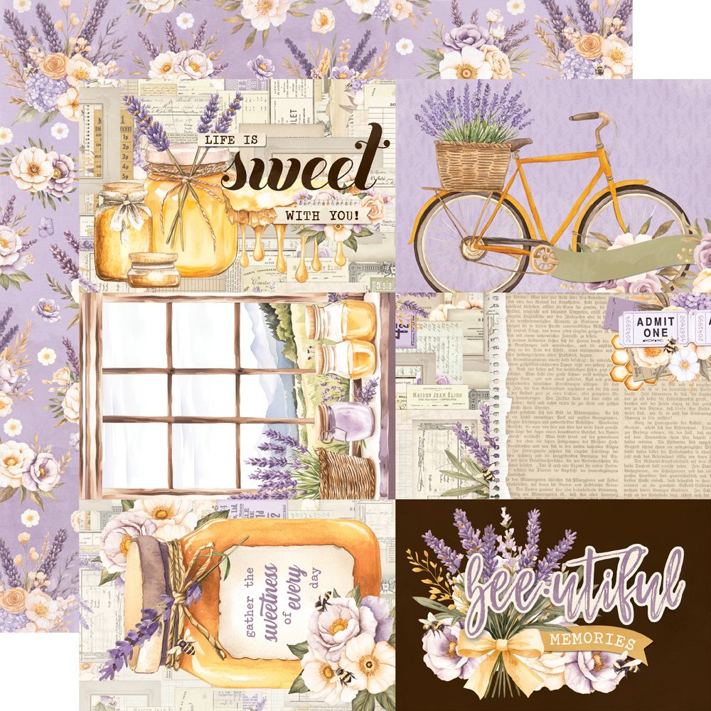 Simple Stories Vintage Lavender Fields 12 x 12 Collection Kit 26400 Beautiful Memories