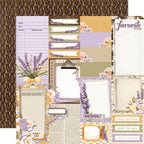 Simple Stories Vintage Lavender Fields 12 x 12 Collection Kit 26400 Floral Note Pads