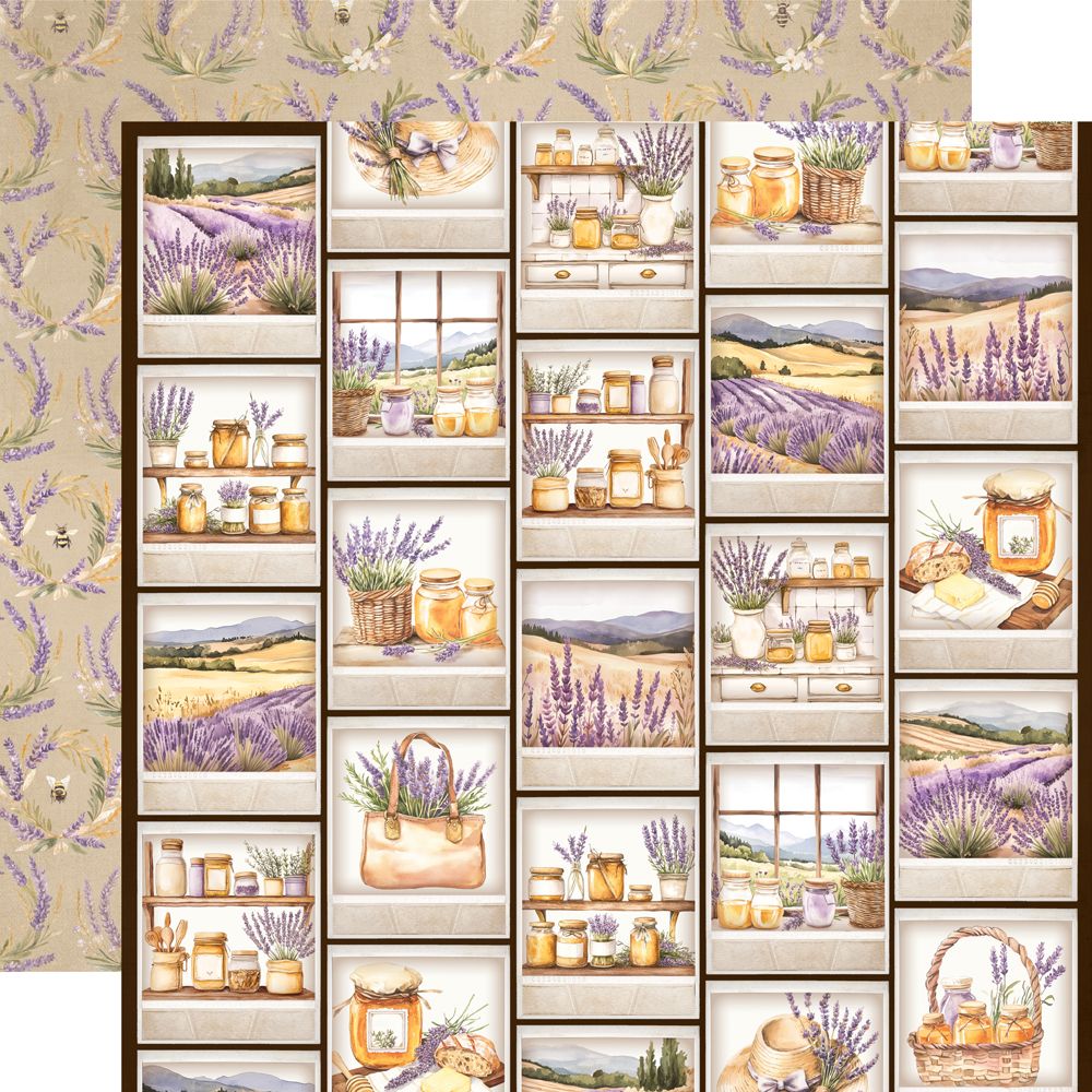 Simple Stories Vintage Lavender Fields 12 x 12 Collection Kit 26400 Spring Scene