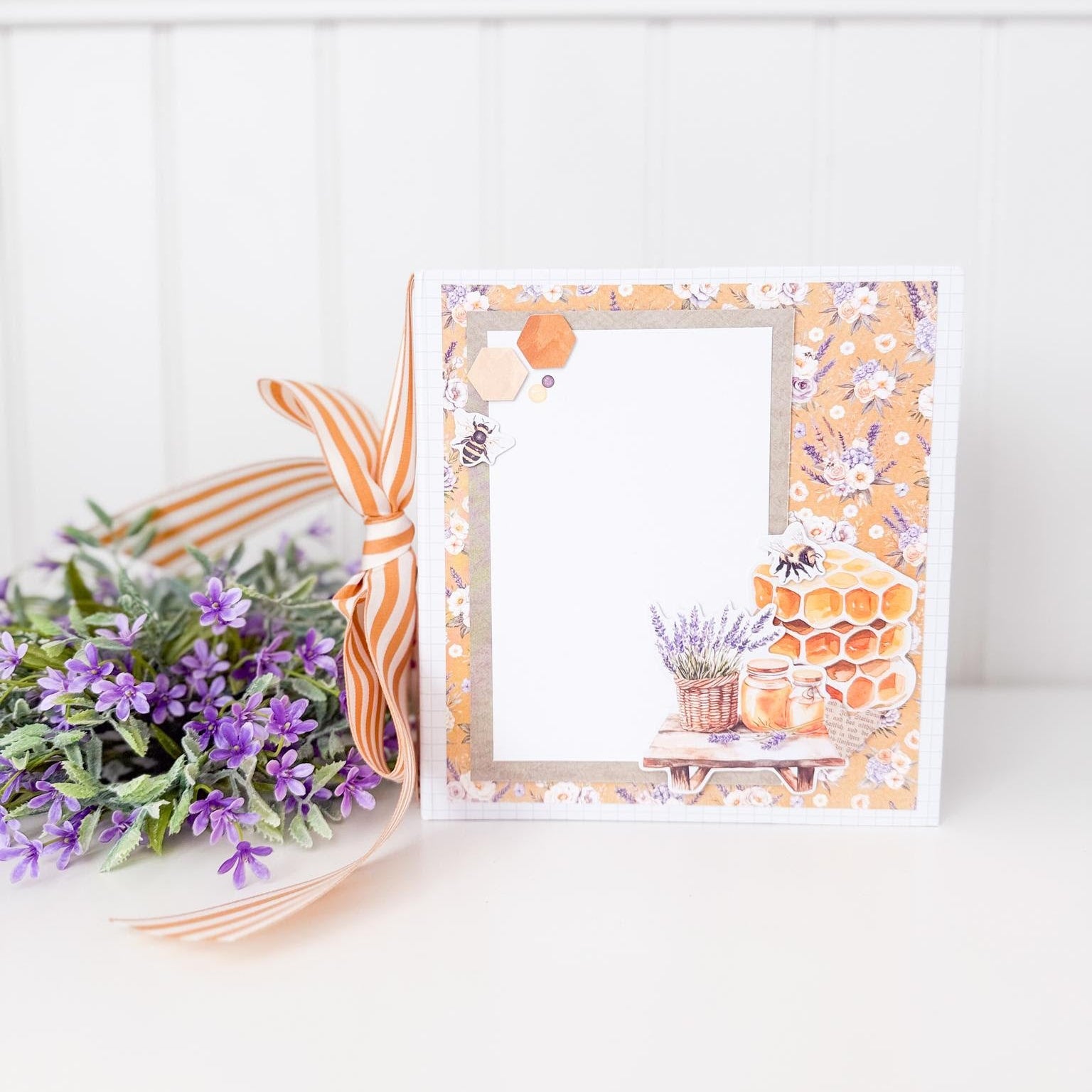 Simple Stories Vintage Lavender Fields Bits And Pieces 26426 Floral Binder