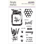 Simple Stories Vintage Lavender Fields Clear Stamps 26424